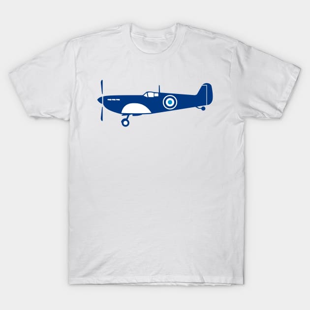 World War 2 Fighter Plane Spitfire Retro T-Shirt by patrimonio